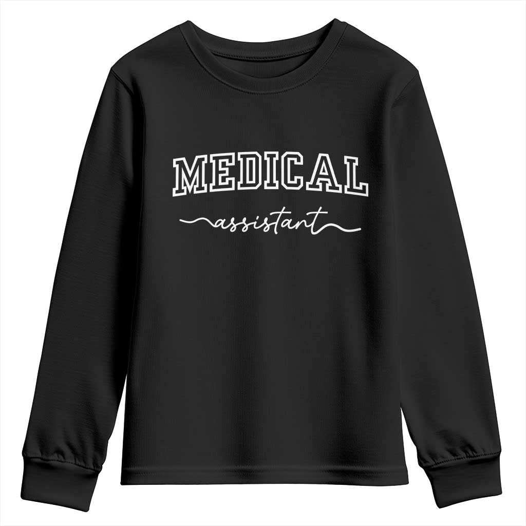 Medical Assistant Youth Sweatshirt MA Nurse Gift TS10 Black Print Your Wear