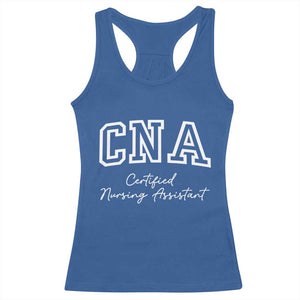 Certified Nursing Assistant Racerback Tank Top CNA Gift TS10 Royal Blue Print Your Wear