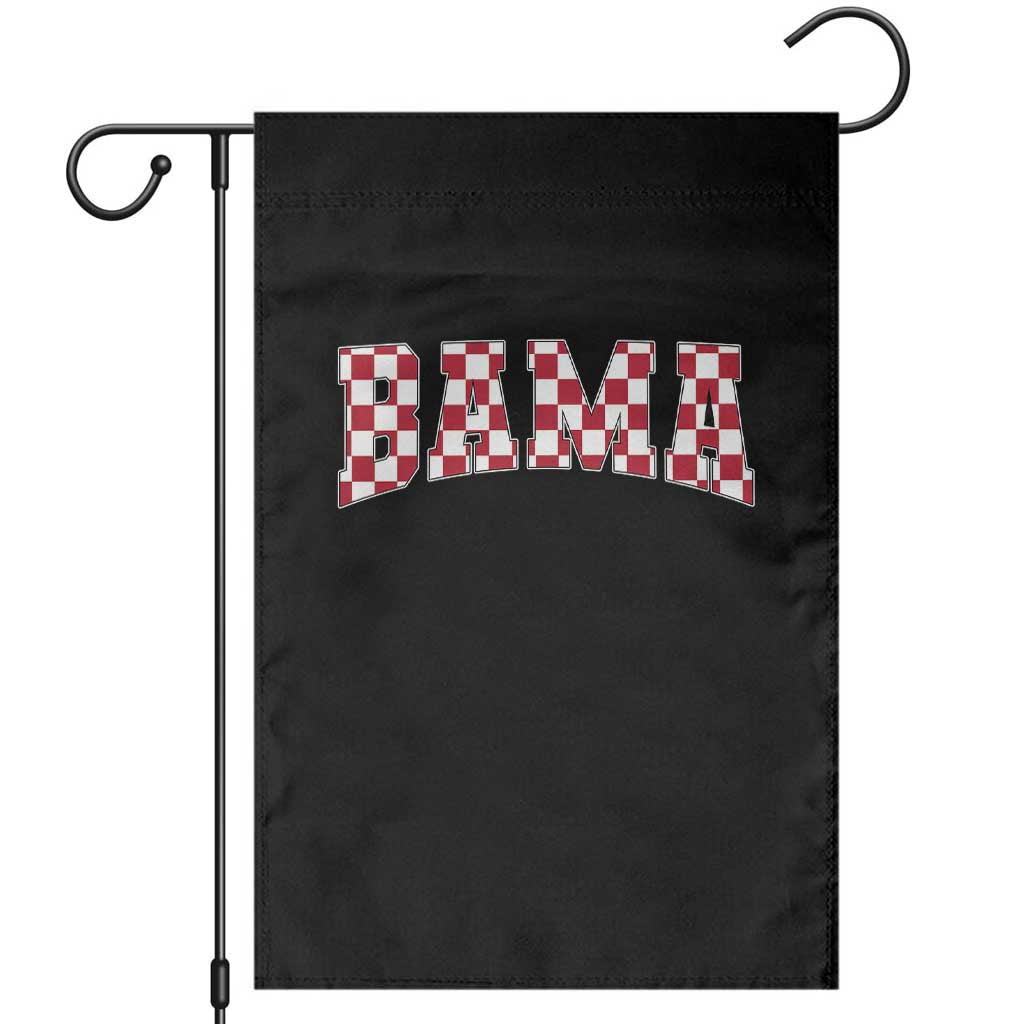 Vintage Bama Garden Flag Retro Checkered Varsity Alabama Lover AL State TS10 Black Print Your Wear