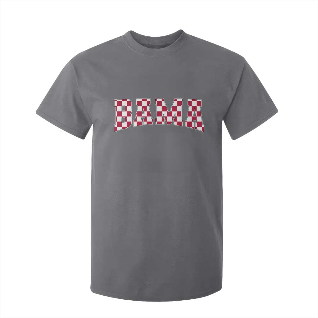Vintage Bama T Shirt For Kid Retro Checkered Varsity Alabama Lover AL State TS10 Charcoal Print Your Wear