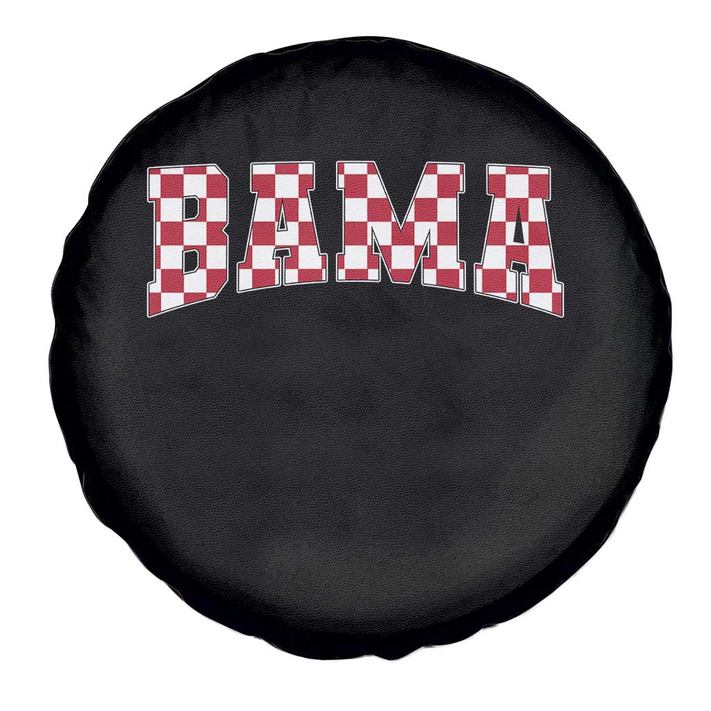 Vintage Bama Spare Tire Cover Retro Checkered Varsity Alabama Lover AL State TS10 Print Your Wear