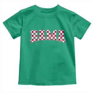 Vintage Bama Toddler T Shirt Retro Checkered Varsity Alabama Lover AL State TS10 Irish Green Print Your Wear