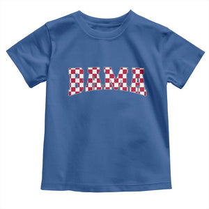 Vintage Bama Toddler T Shirt Retro Checkered Varsity Alabama Lover AL State TS10 Royal Blue Print Your Wear