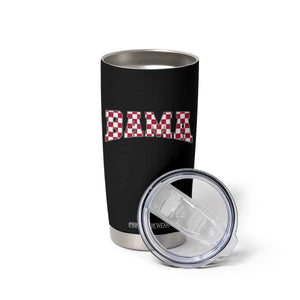 Vintage Bama Tumbler Cup Retro Checkered Varsity Alabama Lover AL State TS10 Print Your Wear