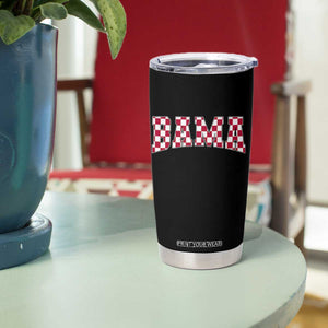 Vintage Bama Tumbler Cup Retro Checkered Varsity Alabama Lover AL State TS10 Print Your Wear