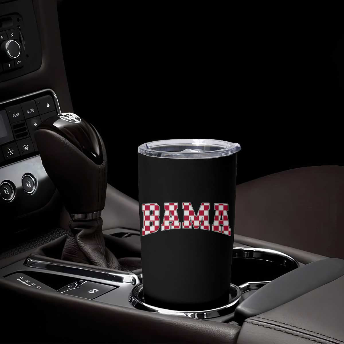 Vintage Bama Tumbler Cup Retro Checkered Varsity Alabama Lover AL State TS10 Print Your Wear