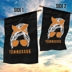 Tennessee Fan Garden Flag Volunteers College Football Lover Game Day Messy Bun TS10 Print Your Wear