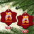 Tennessee Fan Ceramic Ornament Volunteers College Football Lover Game Day Messy Bun TS10 Print Your Wear