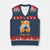 Tennessee Fan V-Neck Knit Sweater Vest Volunteers College Football Lover Game Day Messy Bun TS10 Navy Red Print Your Wear