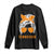 Tennessee Fan Long Sleeve Shirt Volunteers College Football Lover Game Day Messy Bun TS10 Black Print Your Wear