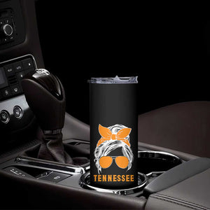 Tennessee Fan Skinny Tumbler Volunteers College Football Lover Game Day Messy Bun TS10 Print Your Wear