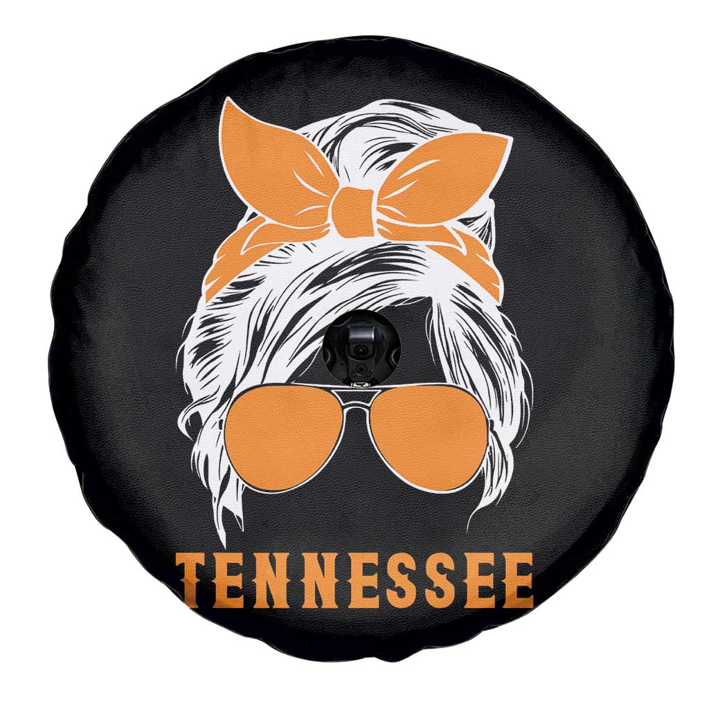 Tennessee Fan Spare Tire Cover Volunteers College Football Lover Game Day Messy Bun TS10 Print Your Wear
