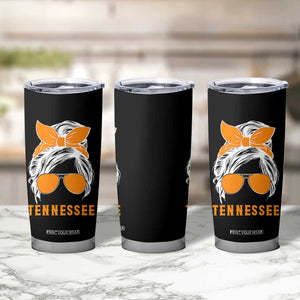 Tennessee Fan Tumbler Cup Volunteers College Football Lover Game Day Messy Bun TS10 Print Your Wear