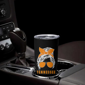 Tennessee Fan Tumbler Cup Volunteers College Football Lover Game Day Messy Bun TS10 Print Your Wear