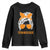 Tennessee Fan Youth Sweatshirt Volunteers College Football Lover Game Day Messy Bun TS10 Black Print Your Wear