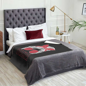 Alabama Fan Throw Blanket Bama Football Lover Game Day Messy Bun TS10 Print Your Wear