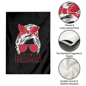Alabama Fan Garden Flag Bama Football Lover Game Day Messy Bun TS10 Print Your Wear