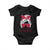 Alabama Fan Baby Onesie Bama Football Lover Game Day Messy Bun TS10 Black Print Your Wear