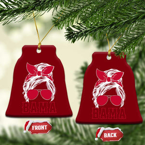 Alabama Fan Ceramic Ornament Bama Football Lover Game Day Messy Bun TS10 Print Your Wear