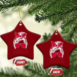 Alabama Fan Ceramic Ornament Bama Football Lover Game Day Messy Bun TS10 Print Your Wear