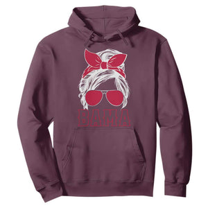 Alabama Fan Hoodie Bama Football Lover Game Day Messy Bun TS10 Maroon Print Your Wear
