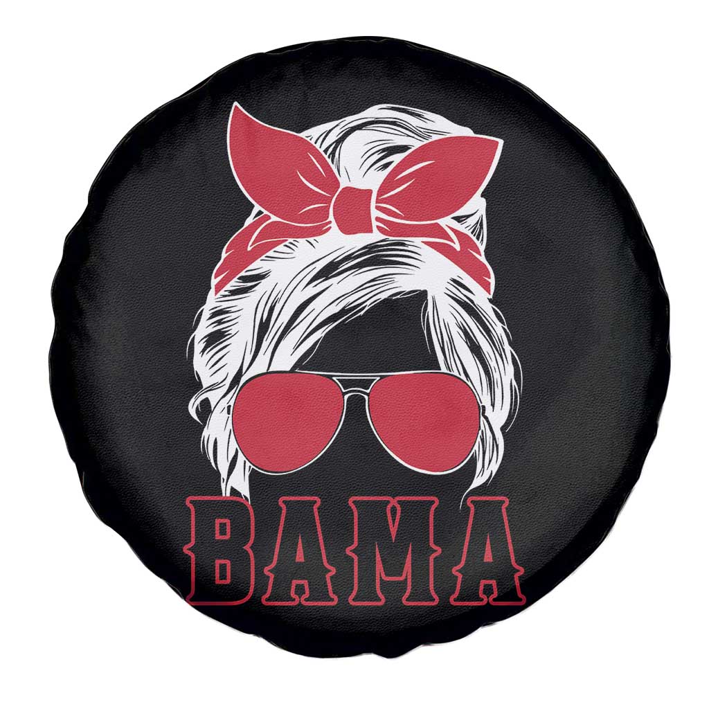 Alabama Fan Spare Tire Cover Bama Football Lover Game Day Messy Bun TS10 Print Your Wear