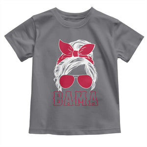 Alabama Fan Toddler T Shirt Bama Football Lover Game Day Messy Bun TS10 Charcoal Print Your Wear