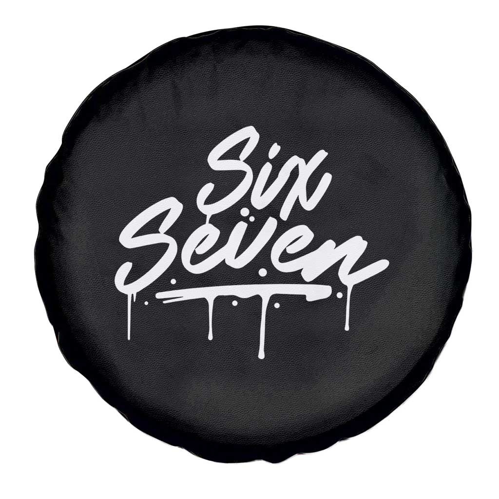 Fun Six Seven Meme Spare Tire Cover Funny 6 7 Meme Gen Alpha Slang Streetwear TS10 Print Your Wear
