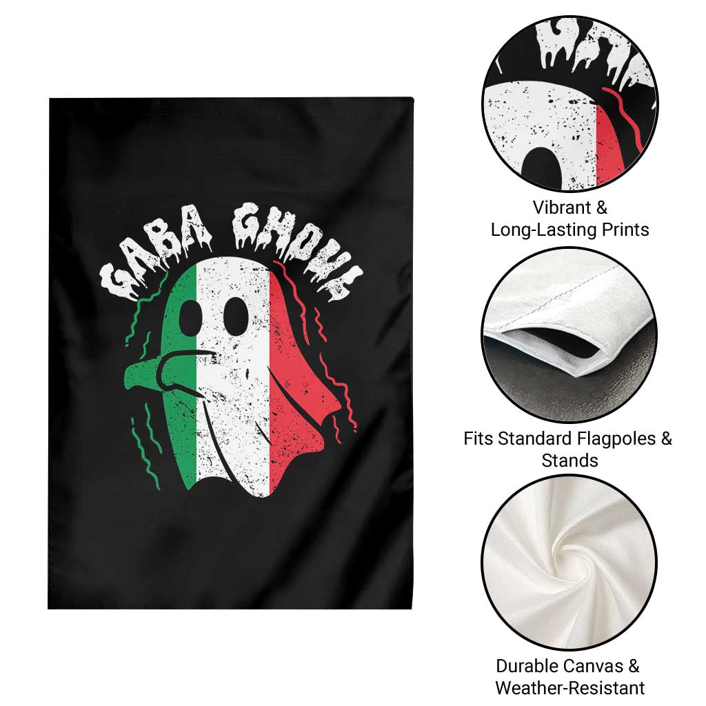 Gabagool Ghost Italian Garden Flag Funny Halloween Costume Gaba Ghoul Pun TS10 Print Your Wear