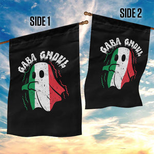 Gabagool Ghost Italian Garden Flag Funny Halloween Costume Gaba Ghoul Pun - Print Your Wear