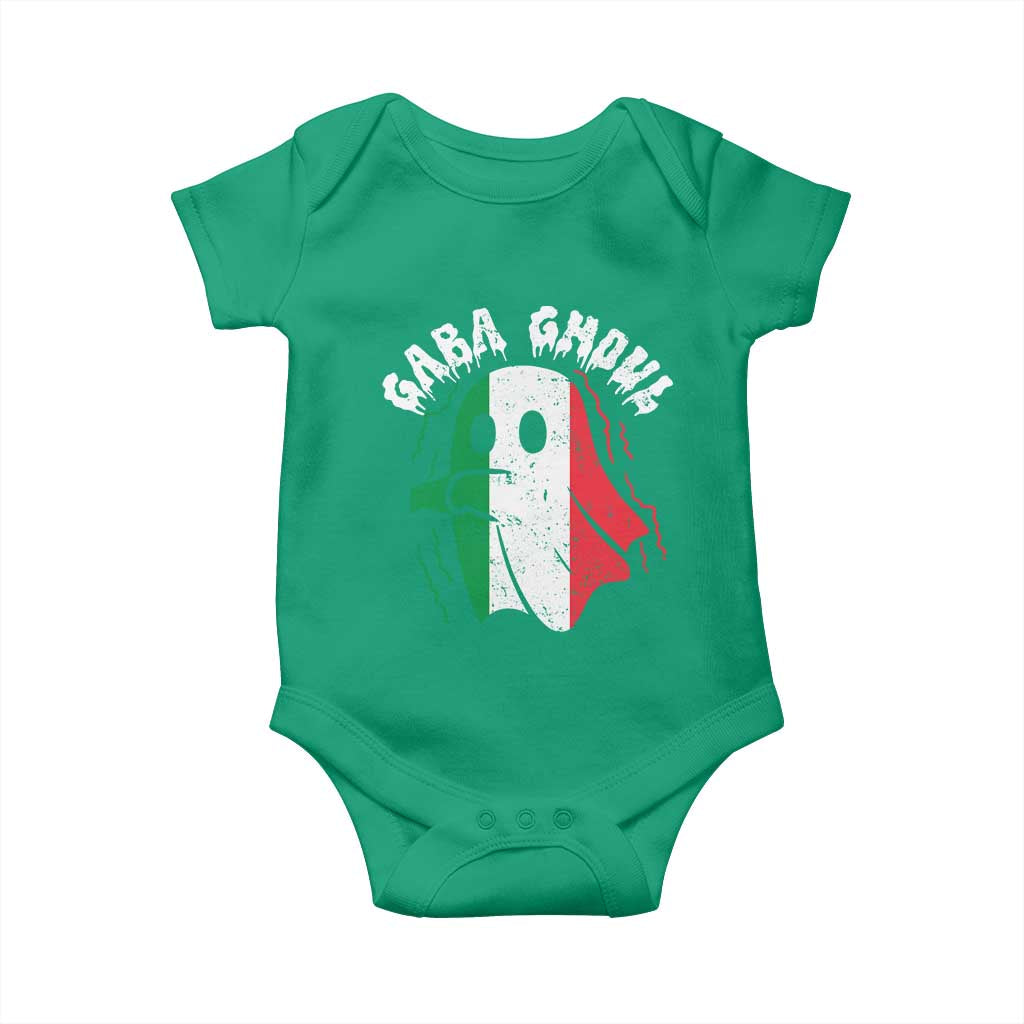 Gabagool Ghost Italian Baby Onesie Funny Halloween Costume Gaba Ghoul Pun TS10 Irish Green Print Your Wear