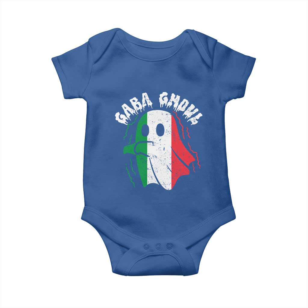 Gabagool Ghost Italian Baby Onesie Funny Halloween Costume Gaba Ghoul Pun TS10 Royal Blue Print Your Wear