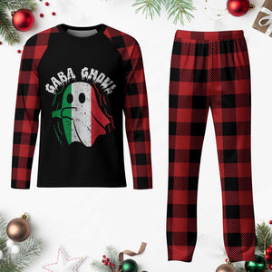 Gabagool Ghost Italian Plaid Pajama Set Funny Halloween Costume Gaba Ghoul Pun TS10 Buffalo Plaid Print Your Wear