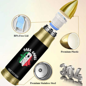 Gabagool Ghost Italian Bullet Tumbler Funny Halloween Costume Gaba Ghoul Pun - Print Your Wear