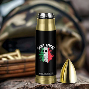 Gabagool Ghost Italian Bullet Tumbler Funny Halloween Costume Gaba Ghoul Pun - Print Your Wear