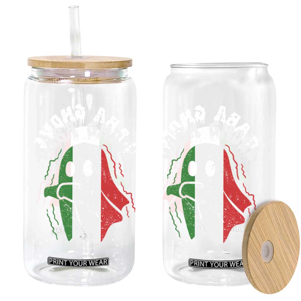 Gabagool Ghost Italian Glass Can Funny Halloween Costume Gaba Ghoul Pun - Print Your Wear