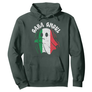 Gabagool Ghost Italian Hoodie Funny Halloween Costume Gaba Ghoul Pun TS10 Dark Forest Green Print Your Wear