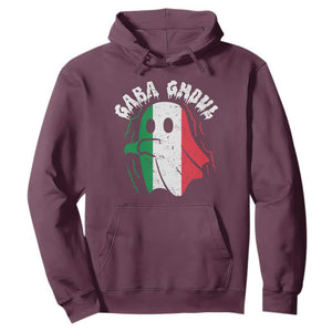 Gabagool Ghost Italian Hoodie Funny Halloween Costume Gaba Ghoul Pun TS10 Maroon Print Your Wear