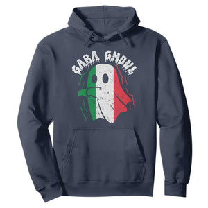 Gabagool Ghost Italian Hoodie Funny Halloween Costume Gaba Ghoul Pun TS10 Navy Print Your Wear