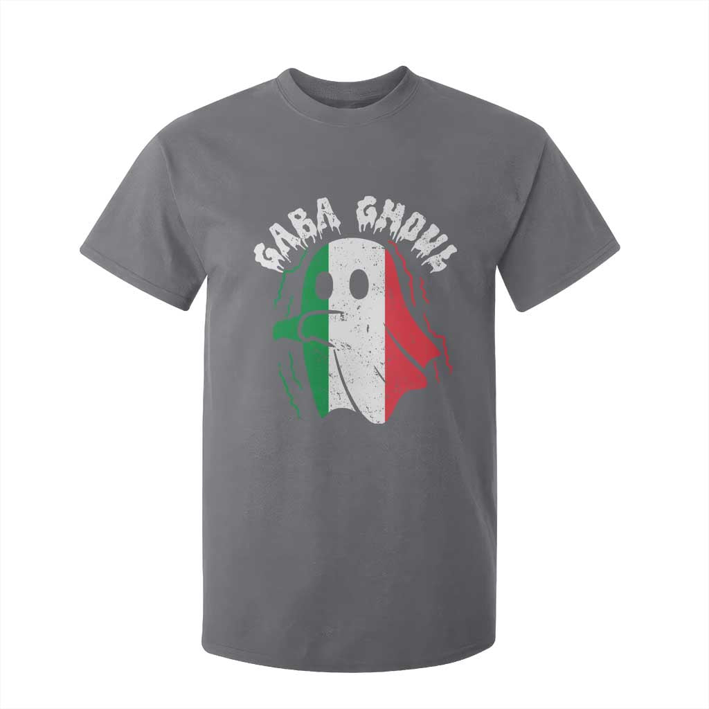 Gabagool Ghost Italian T Shirt For Kid Funny Halloween Costume Gaba Ghoul Pun TS10 Charcoal Print Your Wear