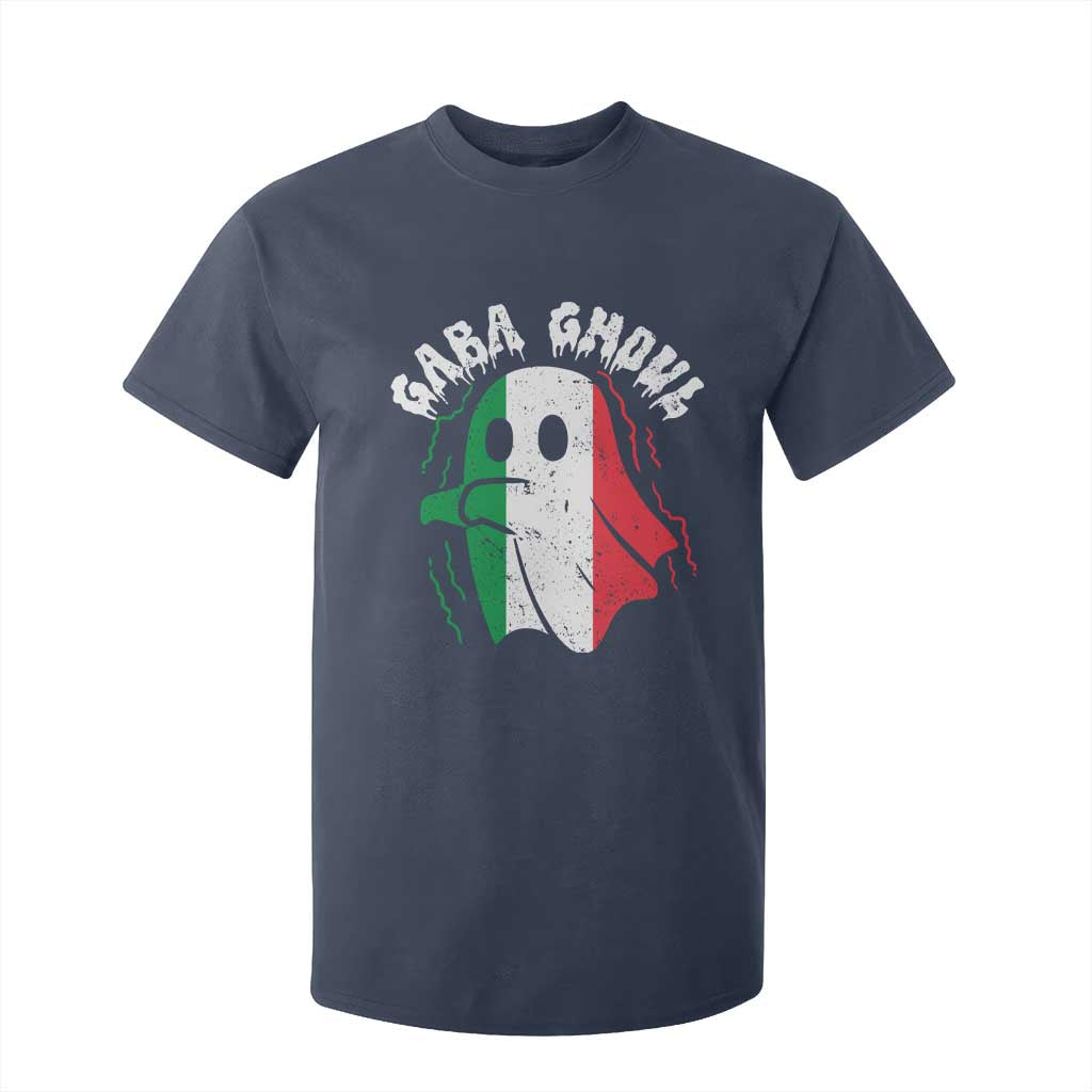 Gabagool Ghost Italian T Shirt For Kid Funny Halloween Costume Gaba Ghoul Pun TS10 Navy Print Your Wear