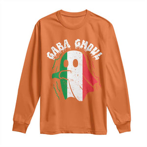 Gabagool Ghost Italian Long Sleeve Shirt Funny Halloween Costume Gaba Ghoul Pun TS10 Orange Print Your Wear