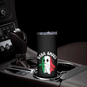 Gabagool Ghost Italian Skinny Tumbler Funny Halloween Costume Gaba Ghoul Pun - Print Your Wear