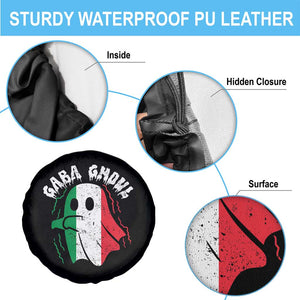 Gabagool Ghost Italian Spare Tire Cover Funny Halloween Costume Gaba Ghoul Pun TS10 Print Your Wear