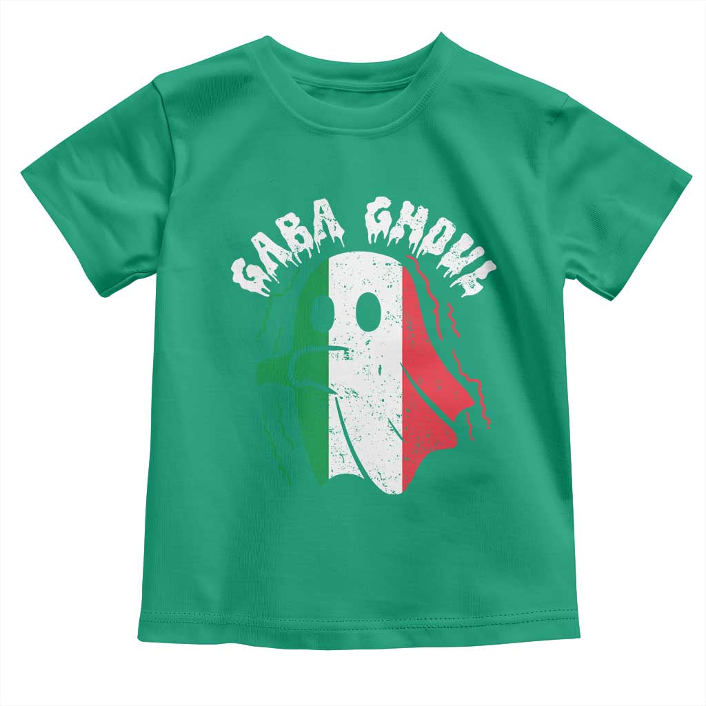 Gabagool Ghost Italian Toddler T Shirt Funny Halloween Costume Gaba Ghoul Pun TS10 Irish Green Print Your Wear