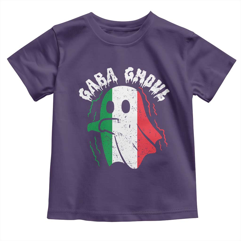 Gabagool Ghost Italian Toddler T Shirt Funny Halloween Costume Gaba Ghoul Pun TS10 Purple Print Your Wear