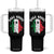 Gabagool Ghost Italian Tumbler With Handle Funny Halloween Costume Gaba Ghoul Pun - Print Your Wear