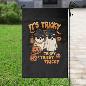Funny Ghost Garden Flag It's Tricky Tricky Tricky 90s Nostalgia Halloween Costume TS10 Print Your Wear