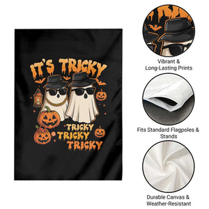 Funny Ghost Garden Flag It's Tricky Tricky Tricky 90s Nostalgia Halloween Costume TS10 Print Your Wear