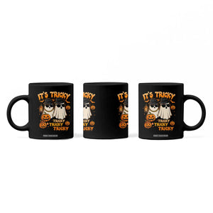 Funny Ghost Coffee Mug It's Tricky Tricky Tricky 90s Nostalgia Halloween Costume TS10 Print Your Wear